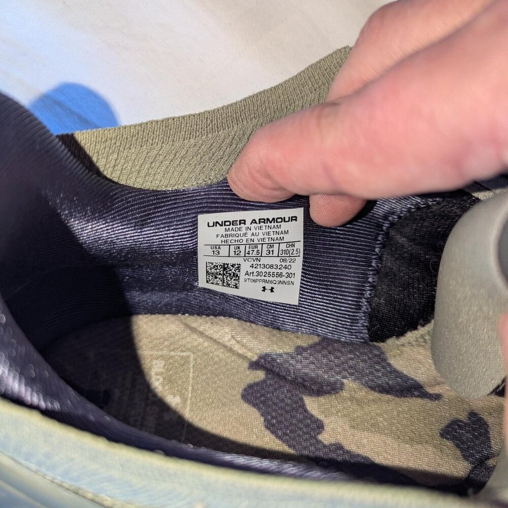 Under Armour Project Rock 5 Men's Limited Edition Veterans Day Camo Green - Picture 3 of 7